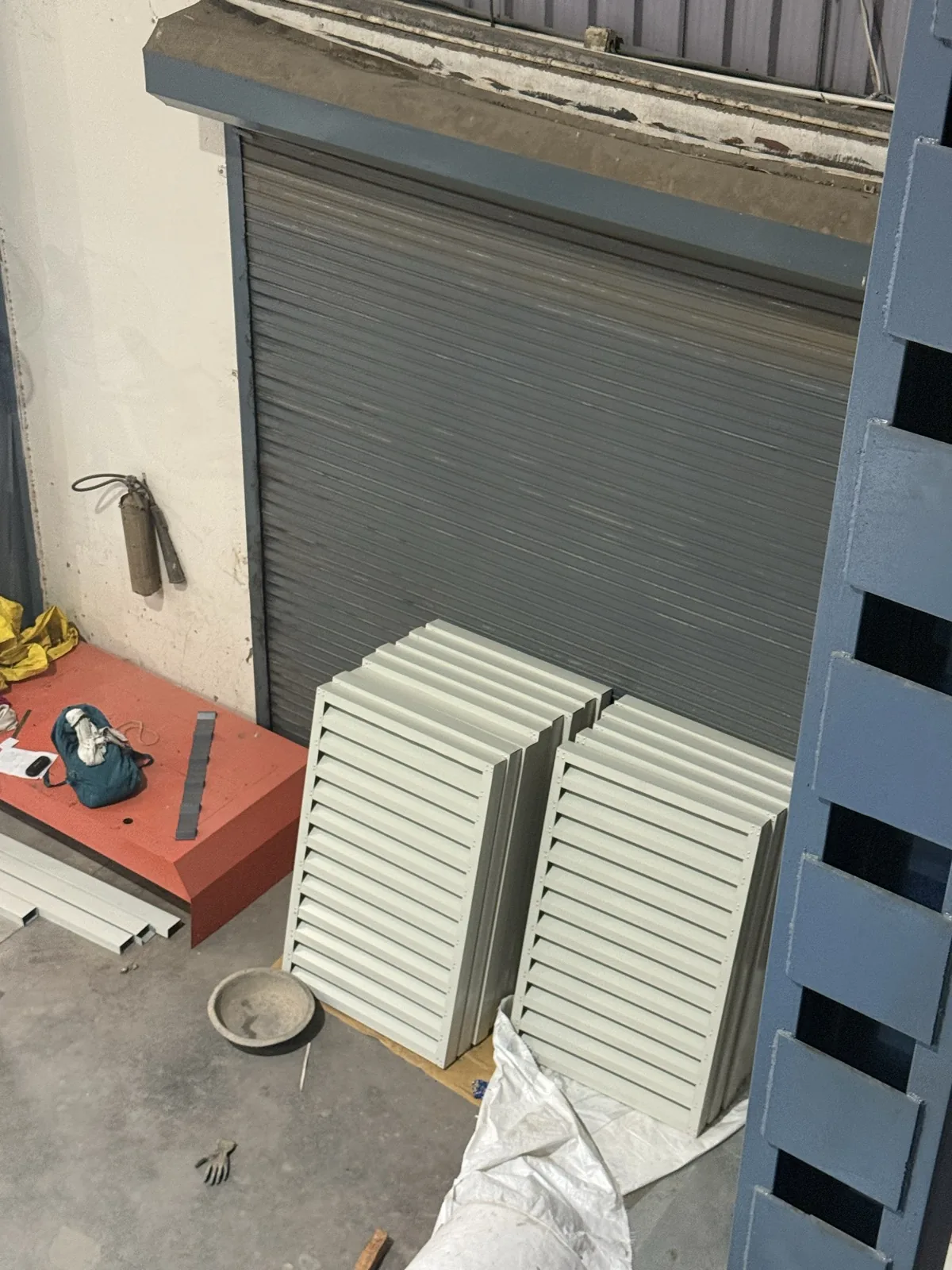 Fabricated wall louvers ready for dispatch