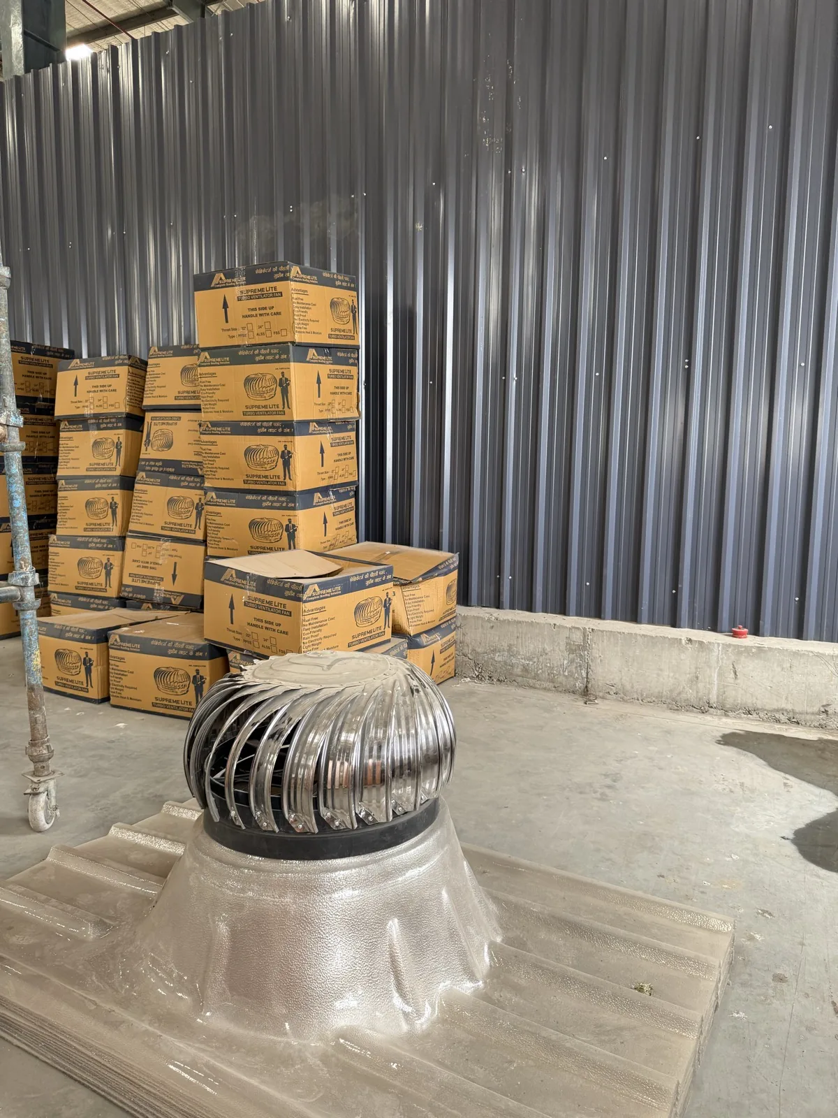 Finished stainless roof turbine ventilator